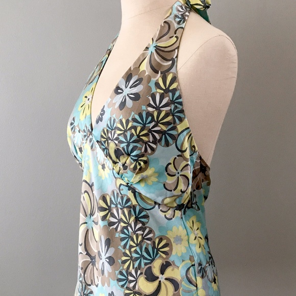 Silk Halter Blouse, Hawaiian Blouse, Tiki Blouse, Compliance Alliance - Picture 2 of 7